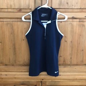 Nike golf dri-fit racer back top xxs